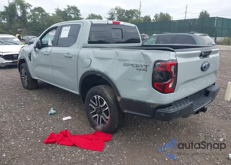 2024 Ford Ranger Lariat z USA, uszkodzony, nr VIN 1FTER4KH0RLE69719